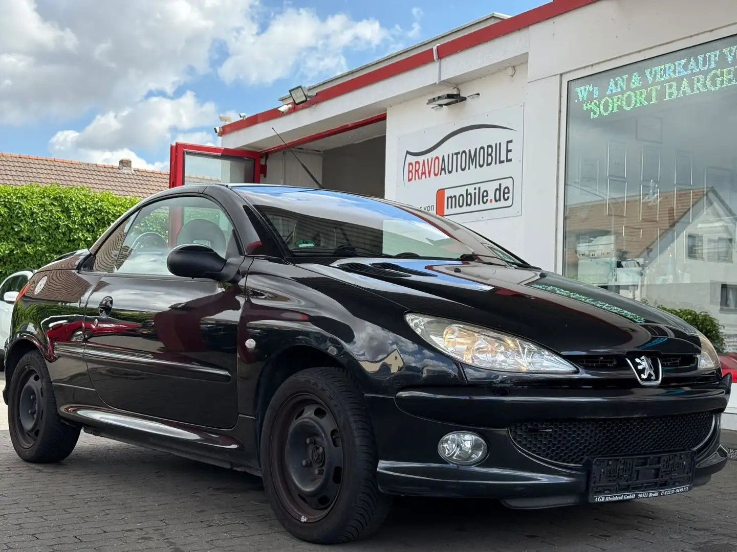 Peugeot 206 Cabriolet CC Platinum/LEDER/KLIMA/SHZ/TÜV Schwarz - 2
