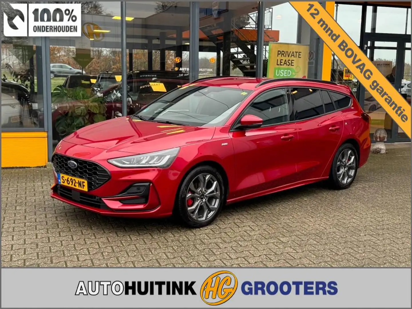 Ford Focus 1.0 Hybride ST Line X - 1e eigenaar - winterpakket Rood - 1