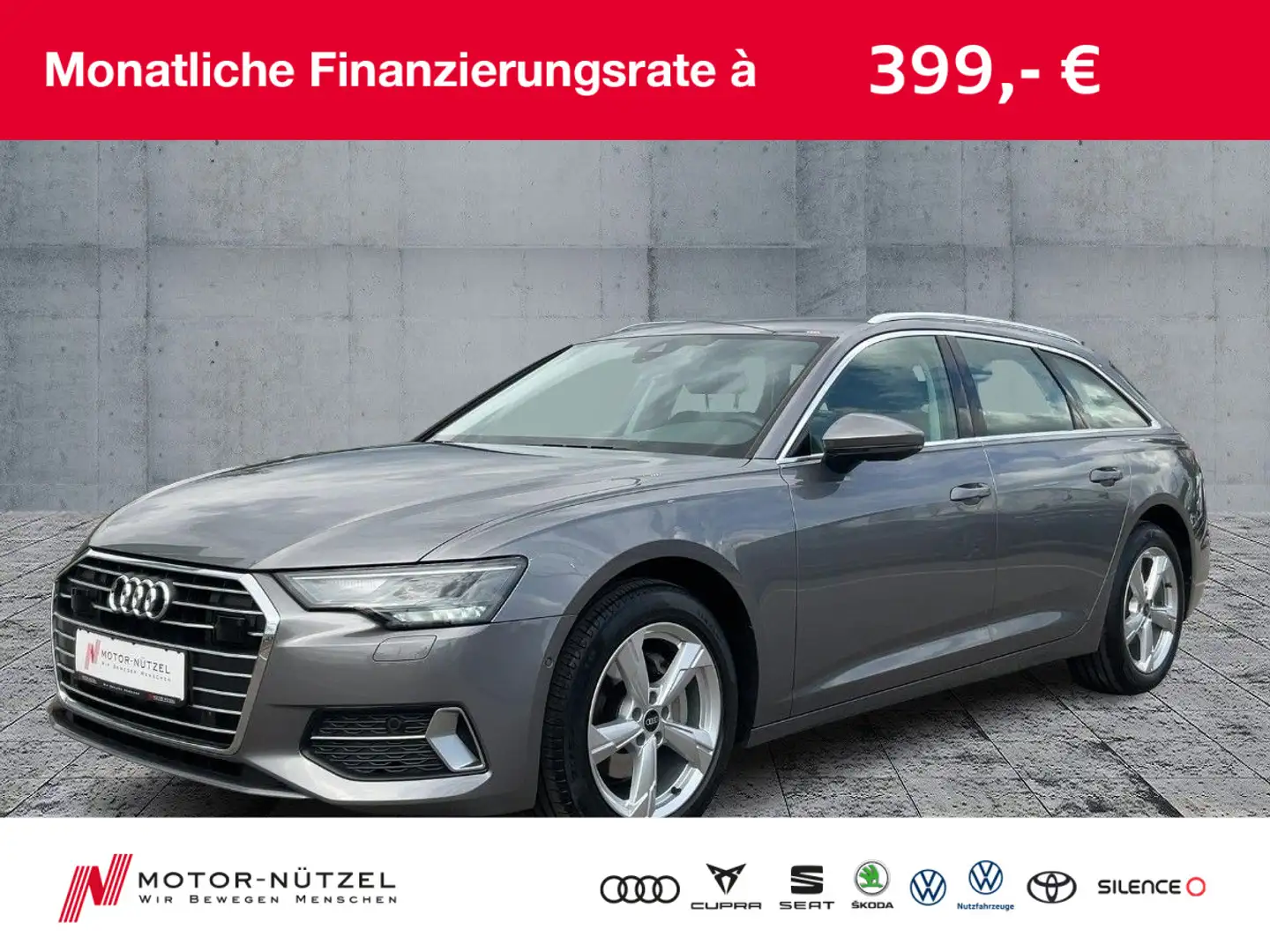 Audi A6 40 TDI S-TR SPORT LED+NAVI+RFK+ACC+360° Grigio - 1