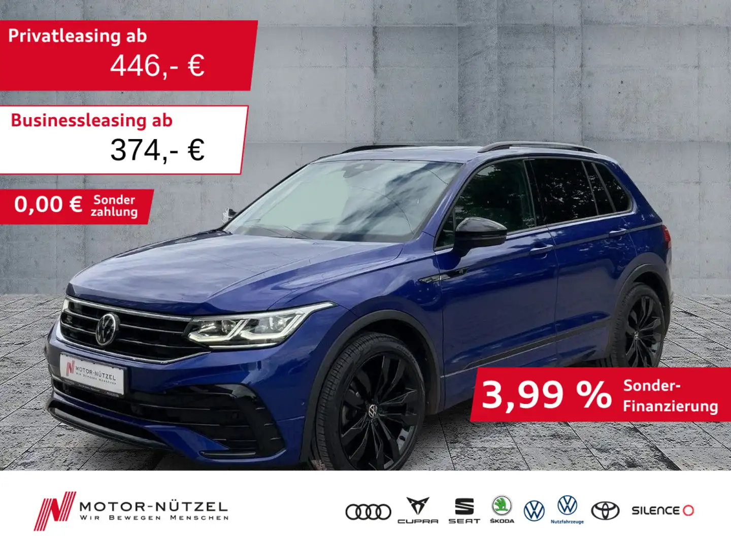 Volkswagen Tiguan 2.0 TSI DSG 4M R-LINE MATRIX+NAVI+PANO Blau - 1
