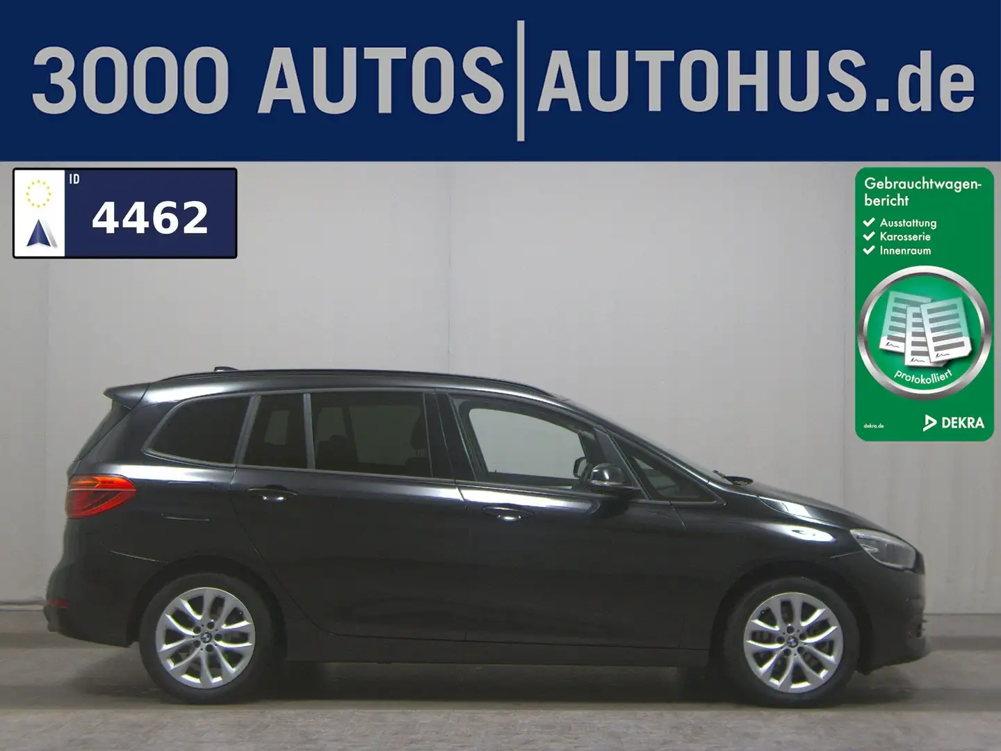 BMW 218 Gran Tourer Advantage Navi LED HuD AHK RFK Schwarz - 1