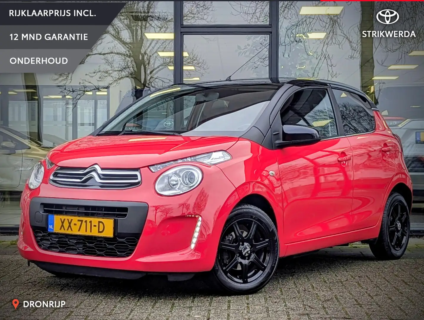 Citroen C1 1.0 VTi Feel | Dealer OH | 1e eigenaar | Airco | B Rood - 1