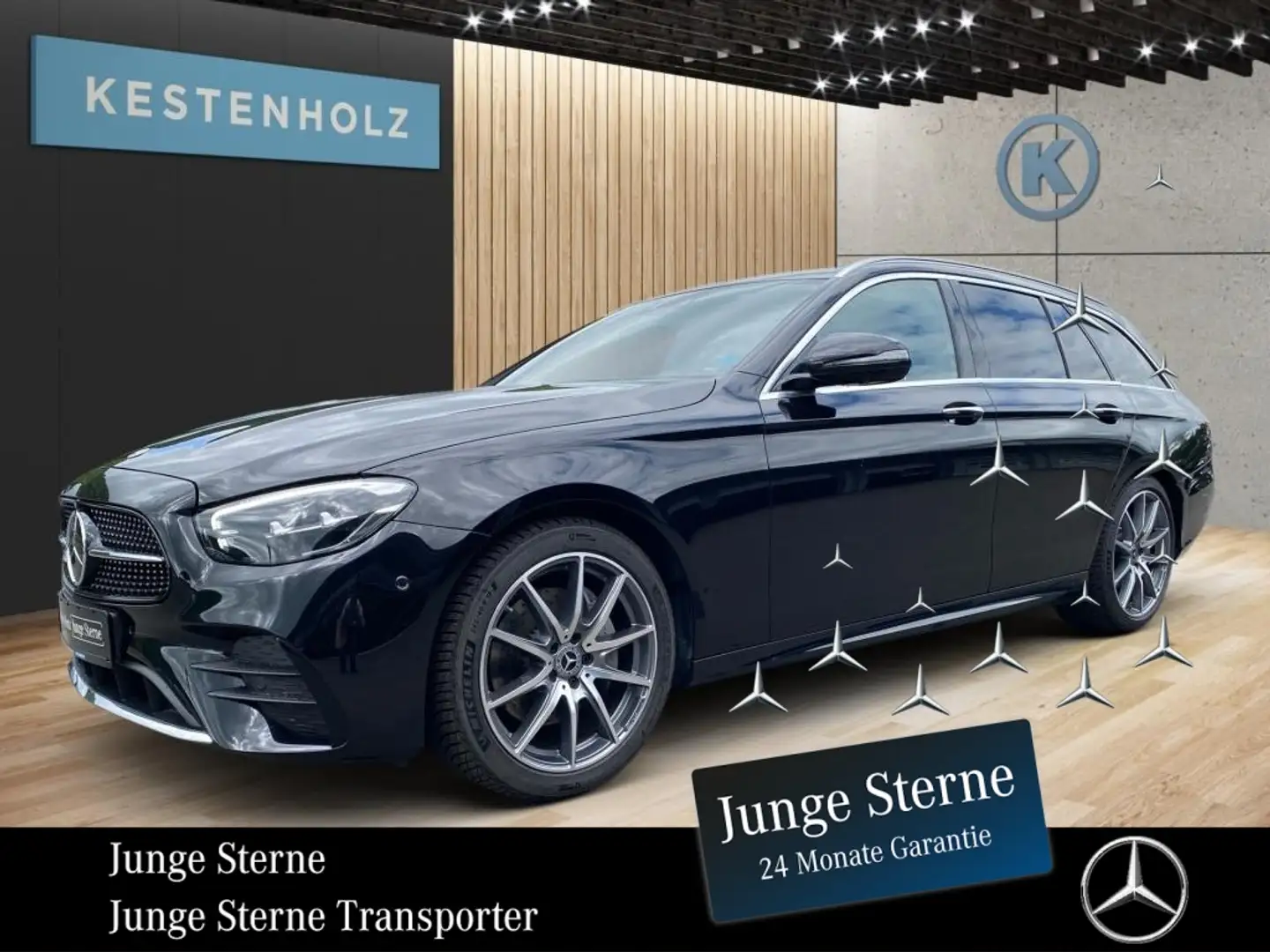 Mercedes-Benz E 220 d T-Modell *AMG*AHK*MEMO*PANO*MBUX*SHZ* Noir - 1