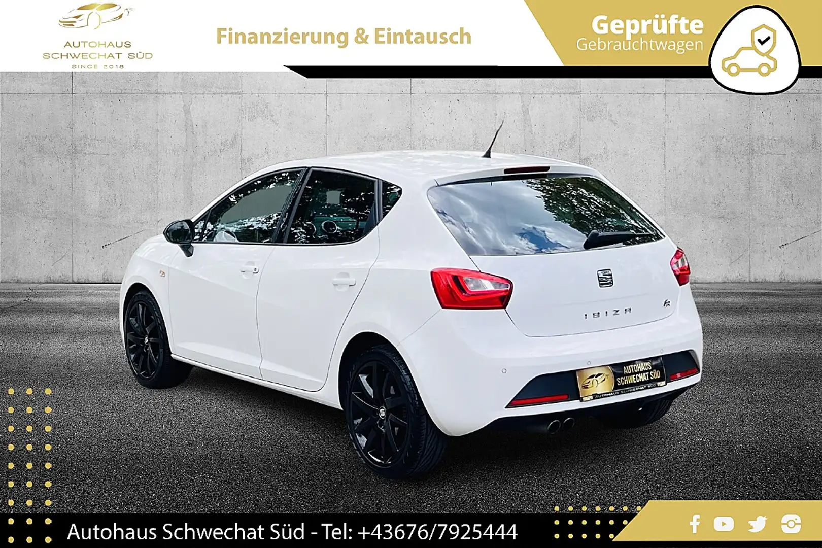 SEAT Ibiza 1,0 TSI FR DSG //1.BESITZ//KLIMA//TEMPOMAT//PDC// Weiß - 2