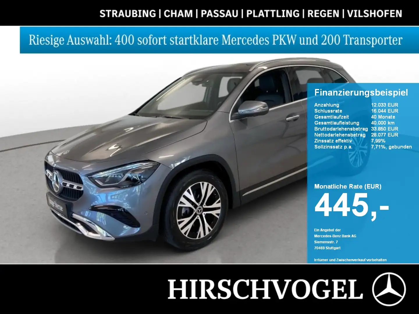 Mercedes-Benz GLA 180 Progressive Line+AHK+DISTR+KEYLESS+360°K Gris - 1