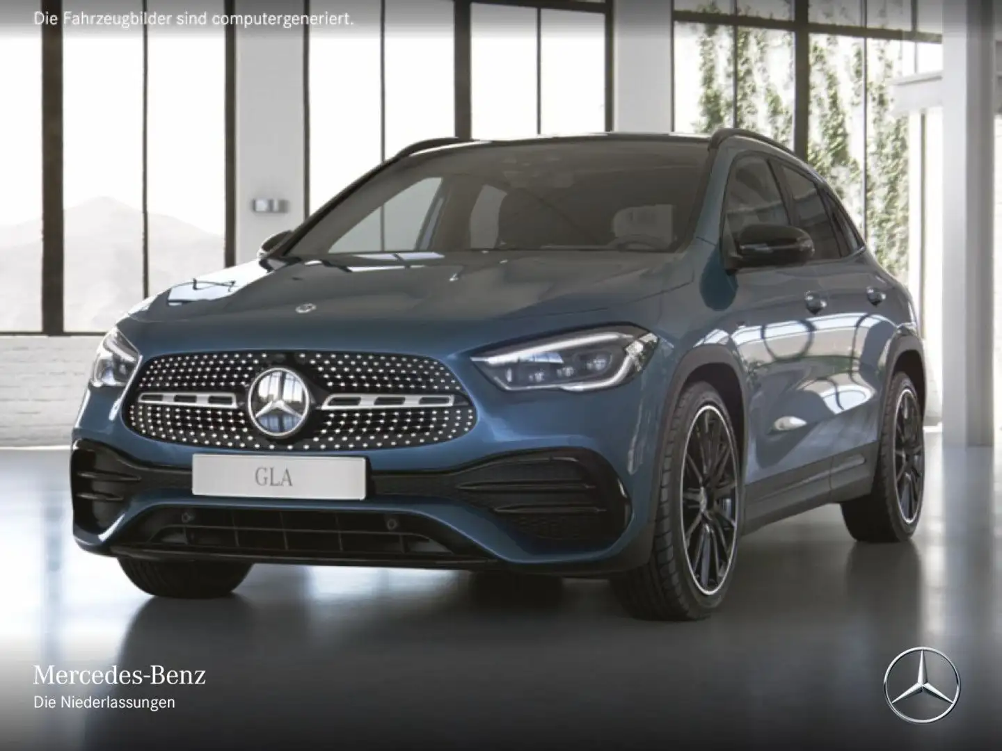 Mercedes-Benz GLA 250 e AMG+NIGHT+PANO+MULTIBEAM+BURMESTER+8G Bleu - 2