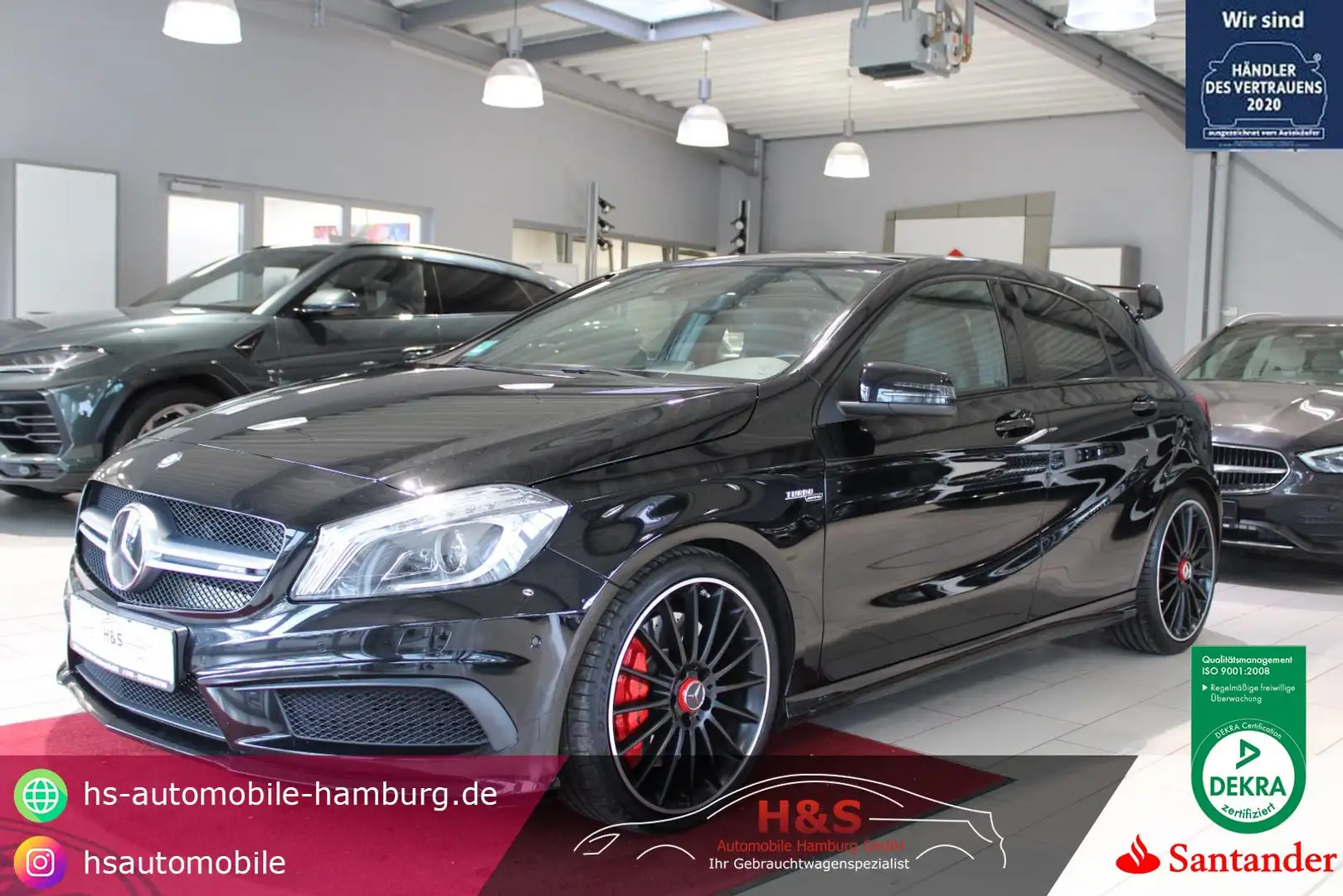 Mercedes-Benz A 45 AMG 4Matic 19ZOLL*Exklusiv-Paket Fekete - 1