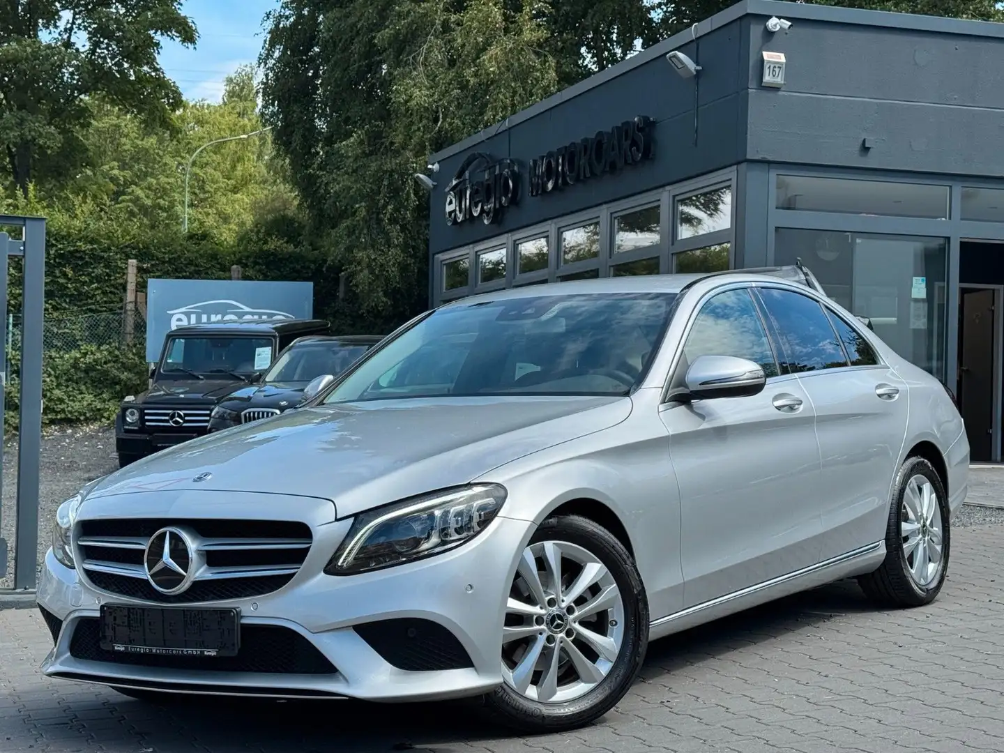 Mercedes-Benz C 160 Aut. 1 Hand - LED - Leder - Navi // Argento - 1