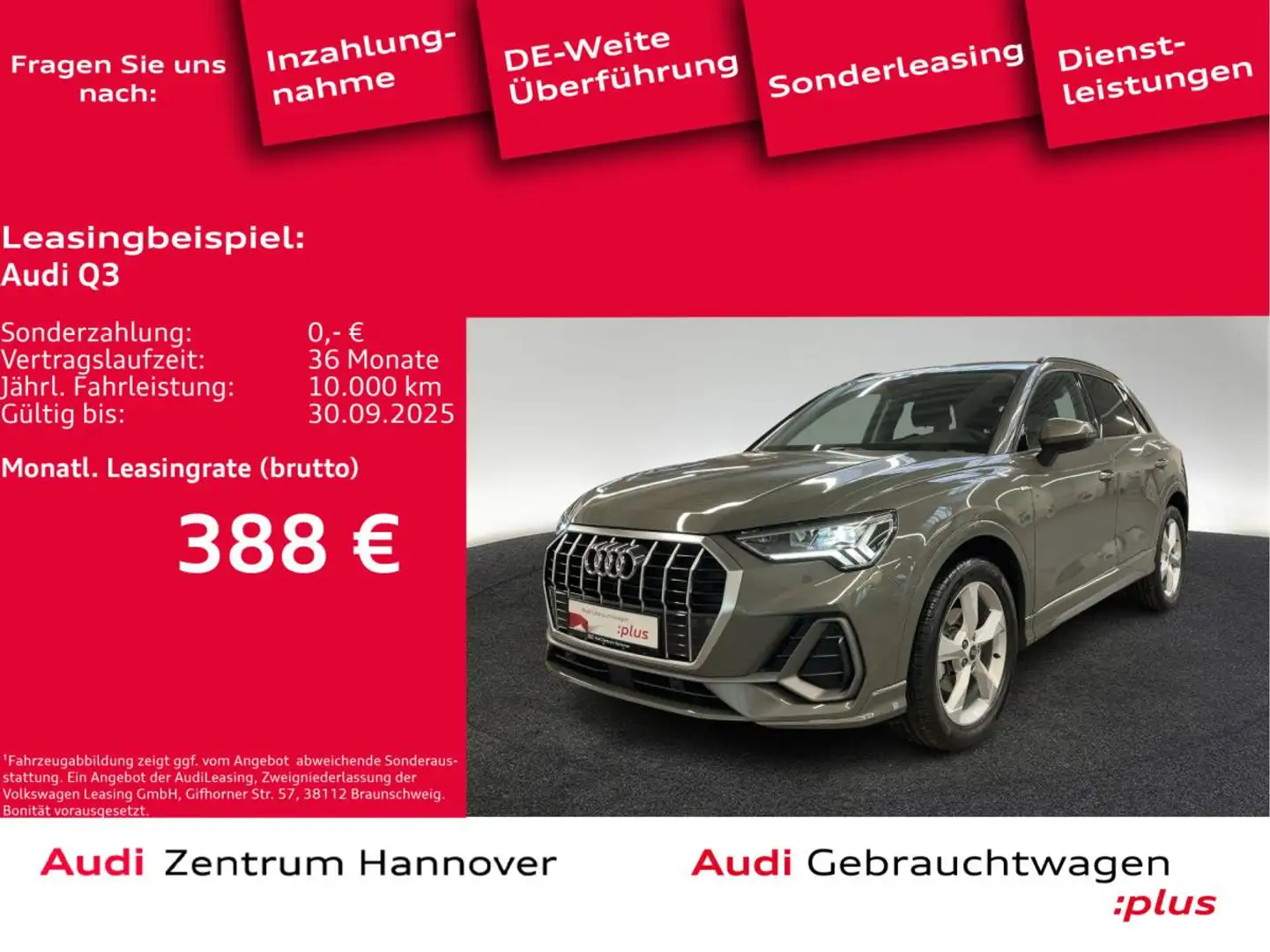Audi Q3 Sline 35 TFSI LED AHK Navi virtual Grau - 1