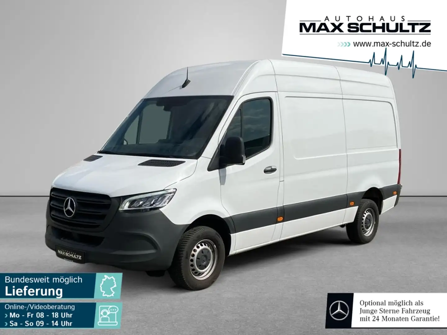 Mercedes-Benz Sprinter 317 CDI Standard Hochdach Navi*LED*AHK Blanco - 1
