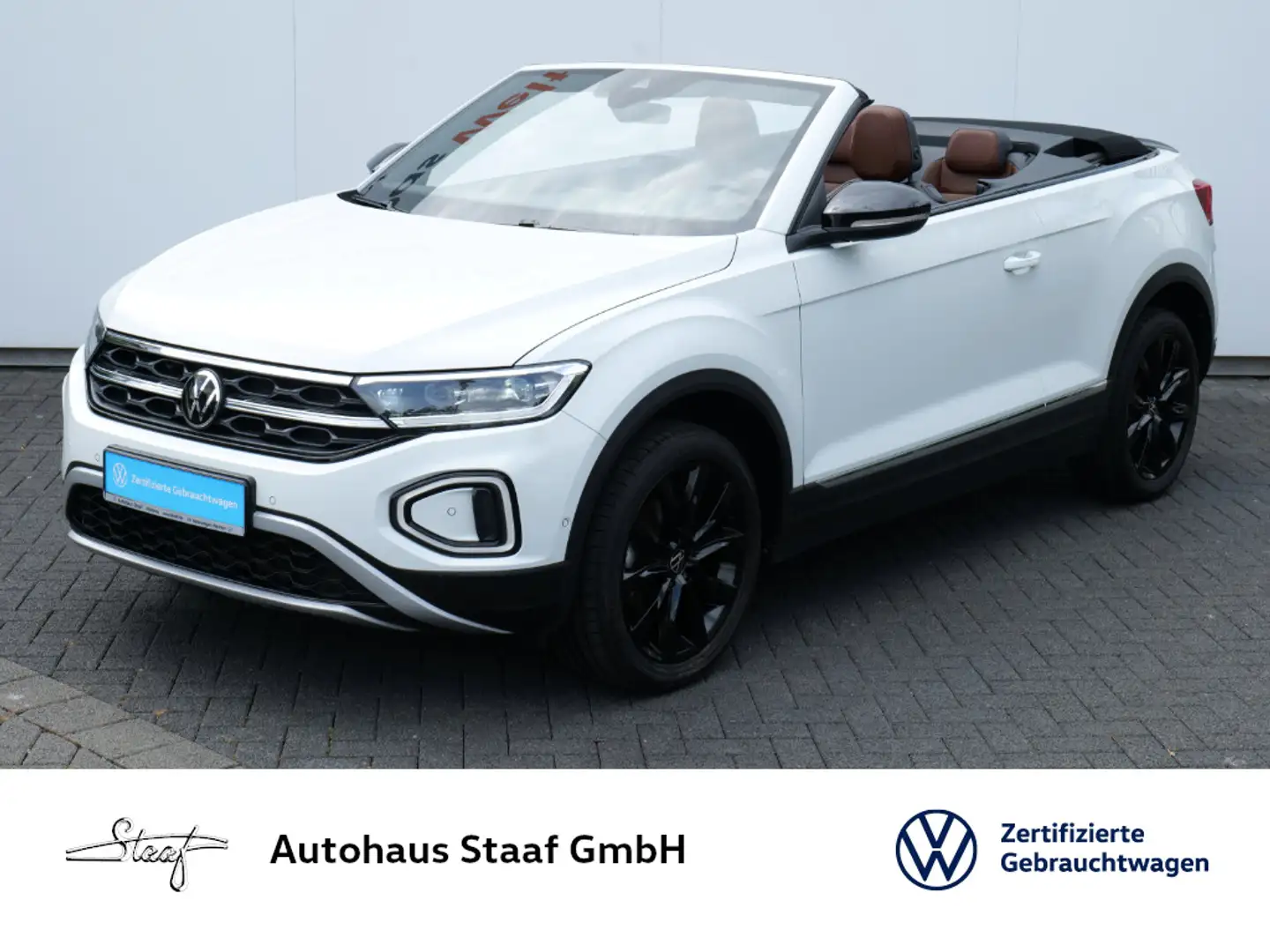 Volkswagen T-Roc Cabrio Style 1.5 TSI 150PS 6-GANG LED+APP+KAMERA Weiß - 1