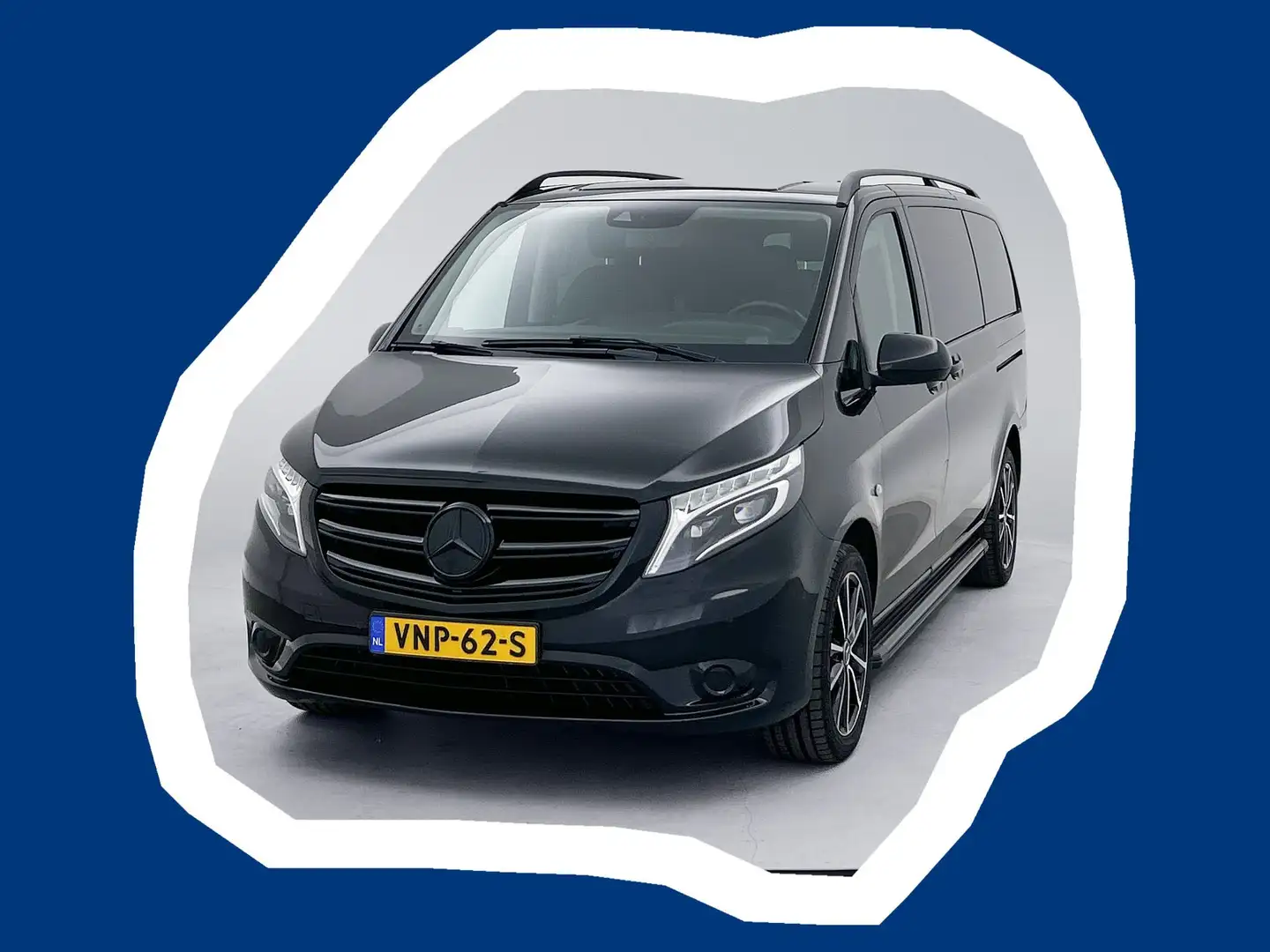 Mercedes-Benz Vito 119 CDI Lang DC 2x schuifdeur Dubbele cabine Navig Zwart - 1