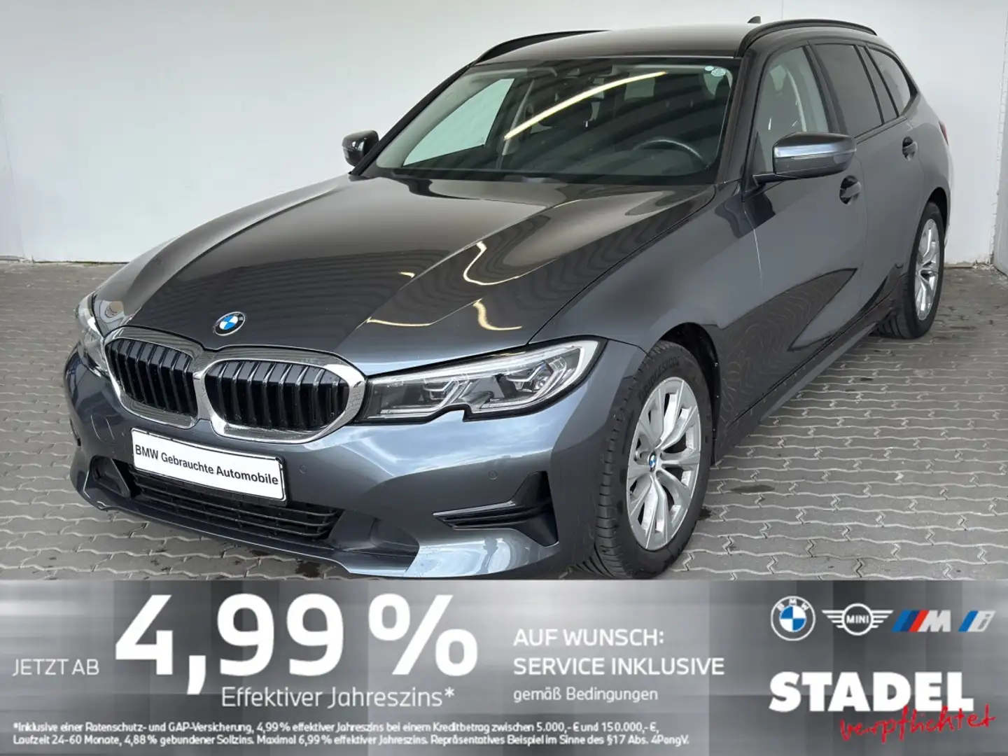 BMW 320 dA Tour. LiveCock.Laserl.DriveAss.ParkAss.SHZ Grau - 2