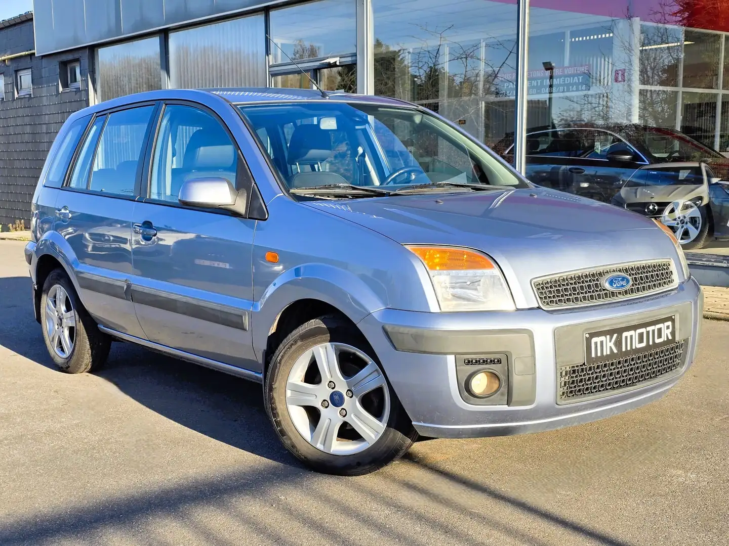 Ford Fusion 🟢1.6 TDCi 90CV *AIRCO *CAPTEURS *CUIR Blauw - 1