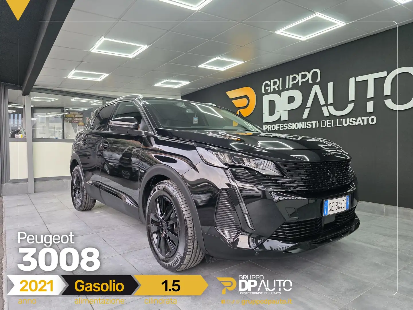 Peugeot 3008 1.5 bluehdi Allure Pack s&s 130cv eat8 Noir - 1