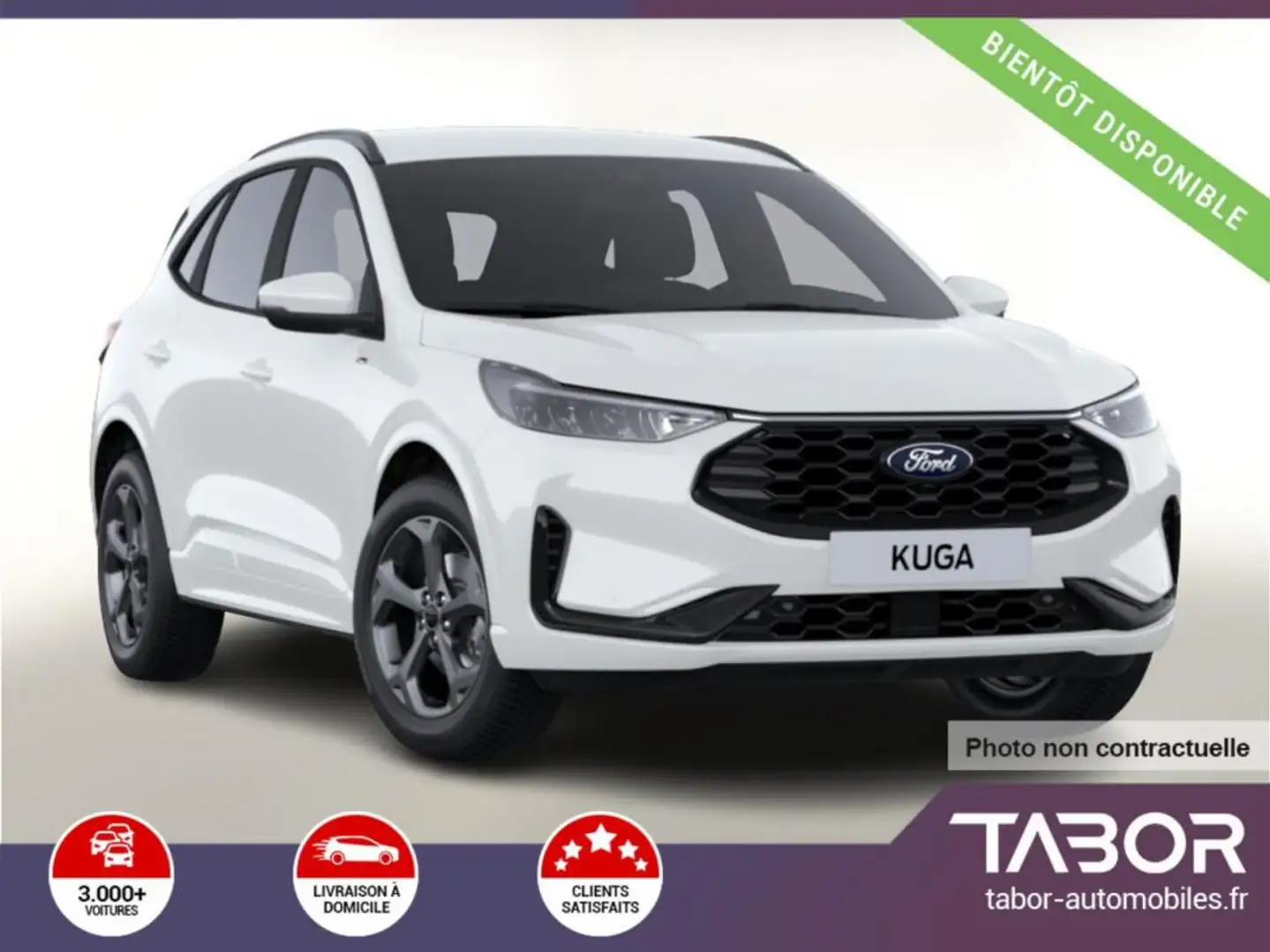 Ford Kuga 1.5 EB 186 A8 ST-Line LED cam 18p Blanc - 1
