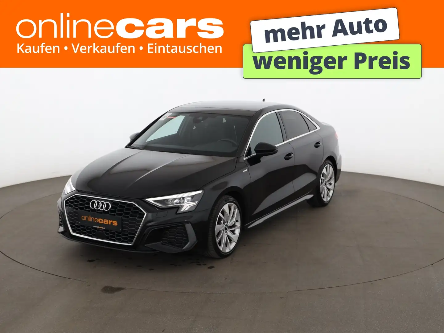Audi A3 Limousine 35 TDI S-Line Aut LED STANDHZG SKY Schwarz - 1