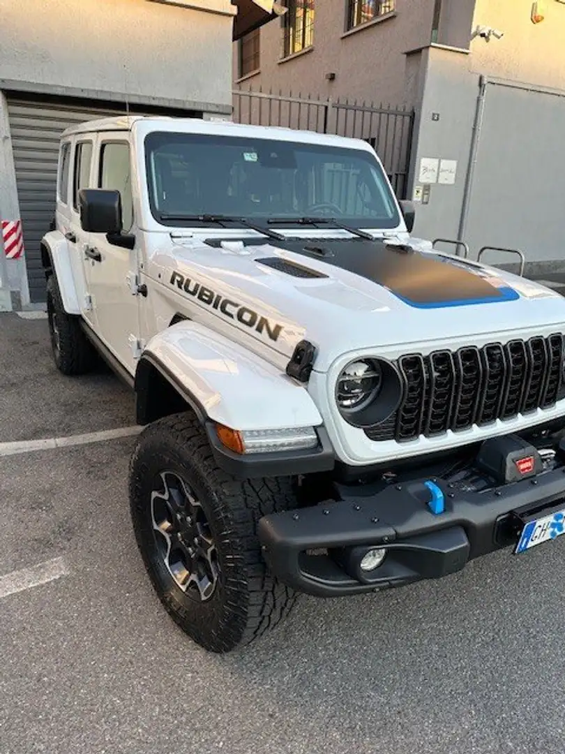 Jeep Wrangler Wrangler IV Unlimited 4xe 2.0 Rubicon 4xe auto Bianco - 2