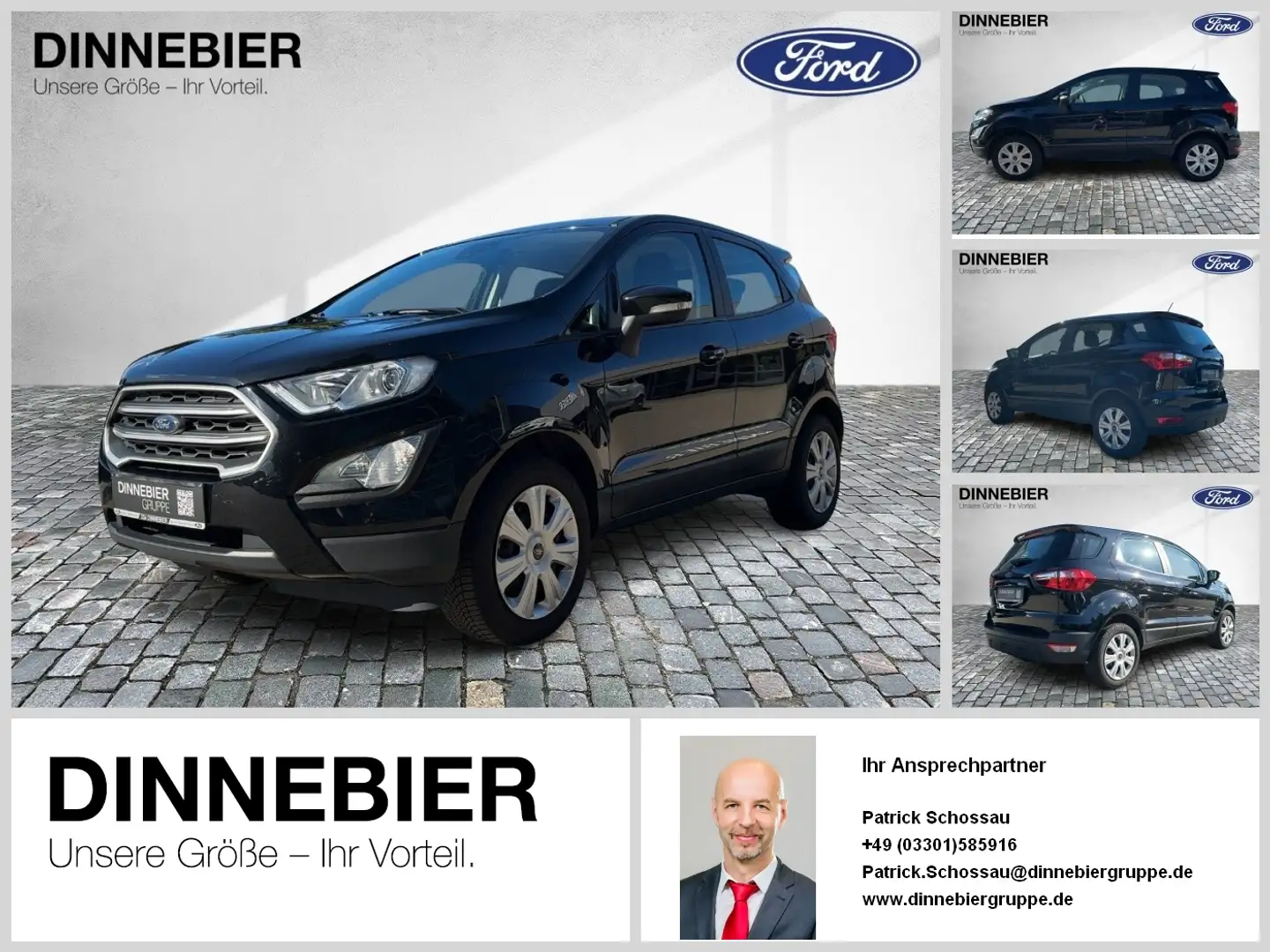 Ford EcoSport Trend 1.0EB |WINTER*KLIMA*SYNC3| LED SHZ Noir - 1