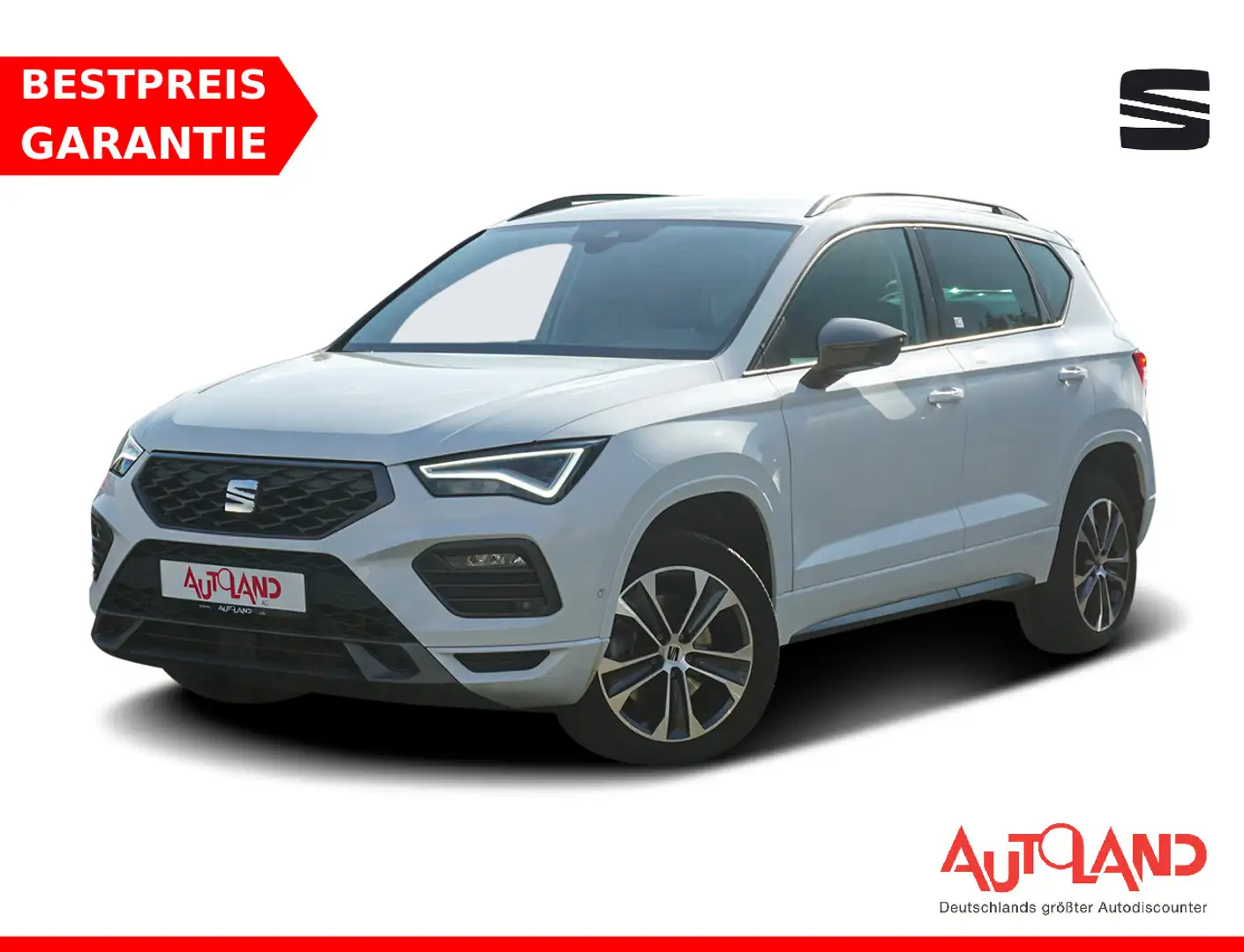 SEAT Ateca 2.0 TDI FR LED Navi Sitzheizung AHK ACC Blanc - 1