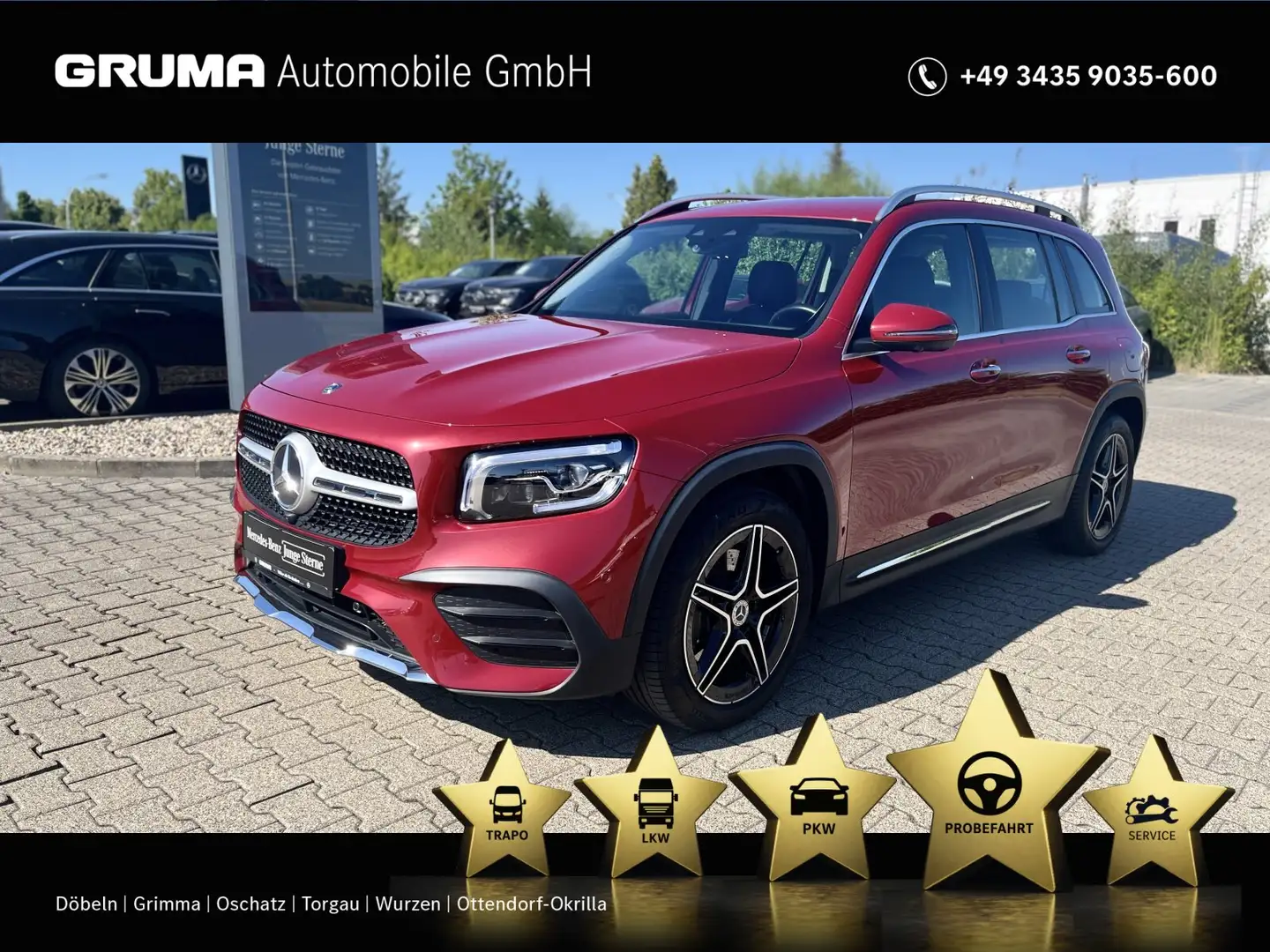 Mercedes-Benz GLB 220 GLB 220 d 4M AMG+Multibeam+KeyGo+360°+Totwinkel+ Rot - 1
