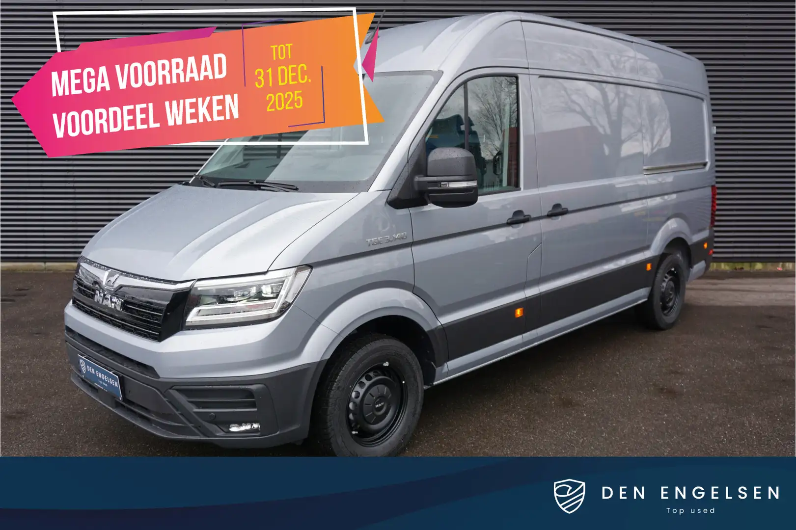 MAN TGE 3.140 140PK Automaat L3H3/L2H2 2x Schuifdeur Apple Zilver - 1