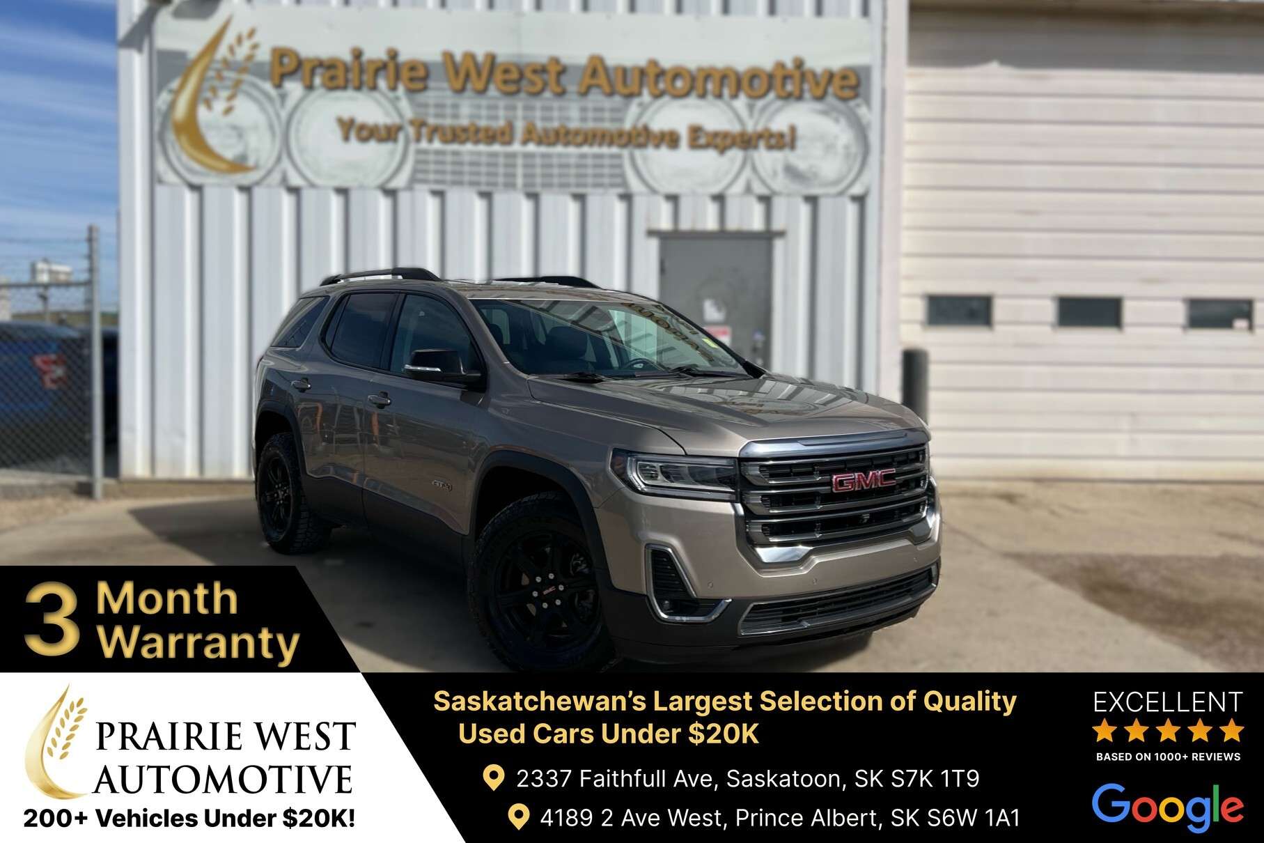 2022 GMC Acadia AT4 AWD 6 Passenger | Command Start | Power Tailga