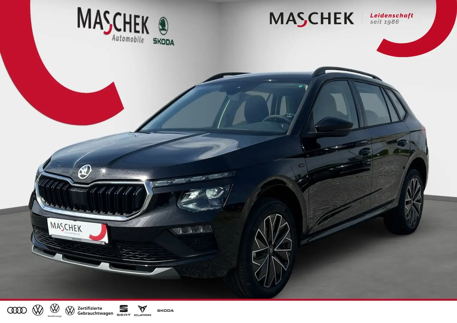 Skoda Kamiq Tour 1.0 TSI AHK Matrix Kamera Kessy SmartLink UPE Schwarz - 1