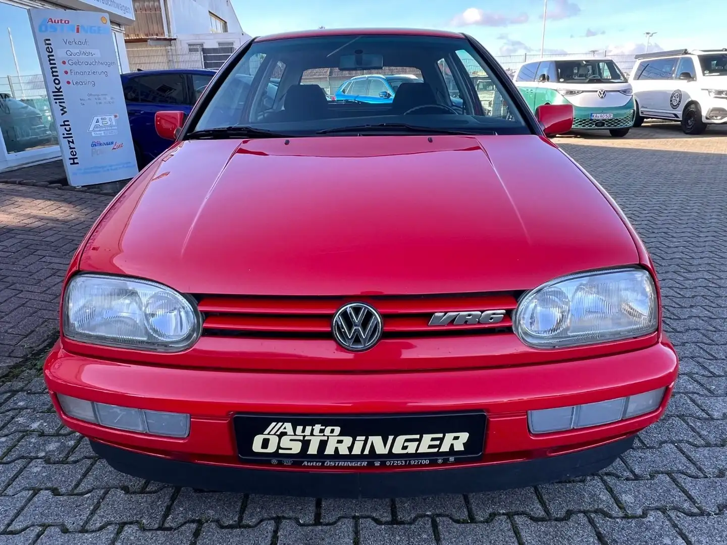 Volkswagen Golf 2.9 VR6 SYNCHRO Scheckheft 3Türer 105.000km Rouge - 2