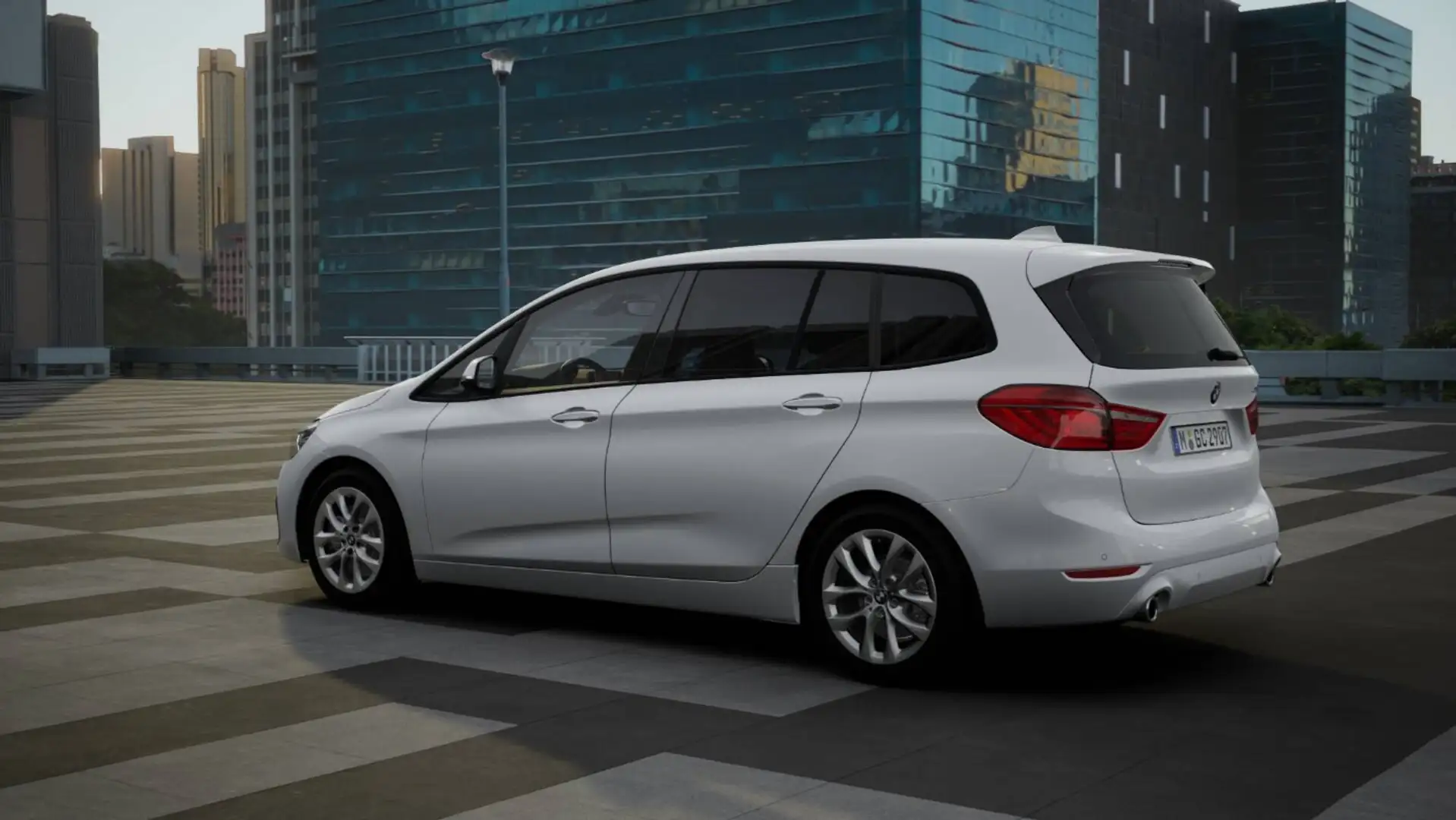 BMW 220 d Gran Tourer Adv. LED SpurA. Navi ParkA. Sportsit Weiß - 2