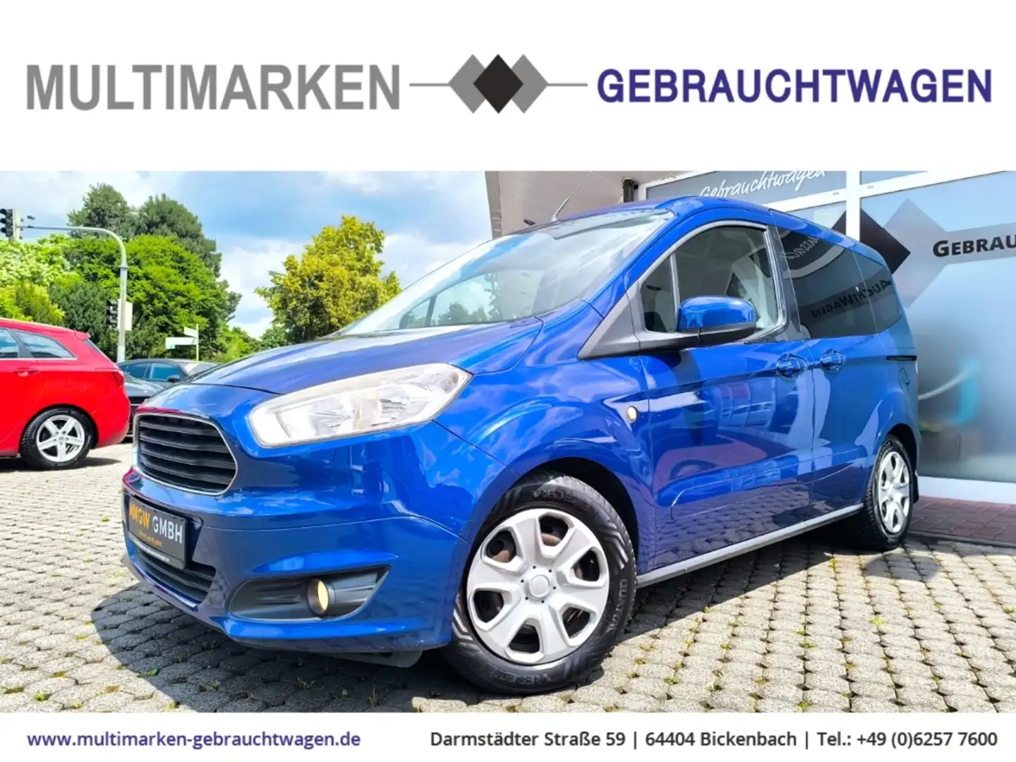 Ford Tourneo Courier Trend 1.0 EcoBoost SHZ/bremsass./PDC/Bergass. Blau - 1