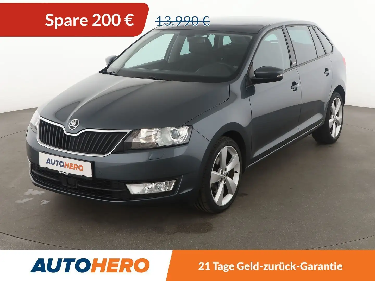 Skoda Rapid/Spaceback 1.4 TSI Joy Aut.*XENON*PDC*SHZ*PANO*KLIMA* Grau - 1
