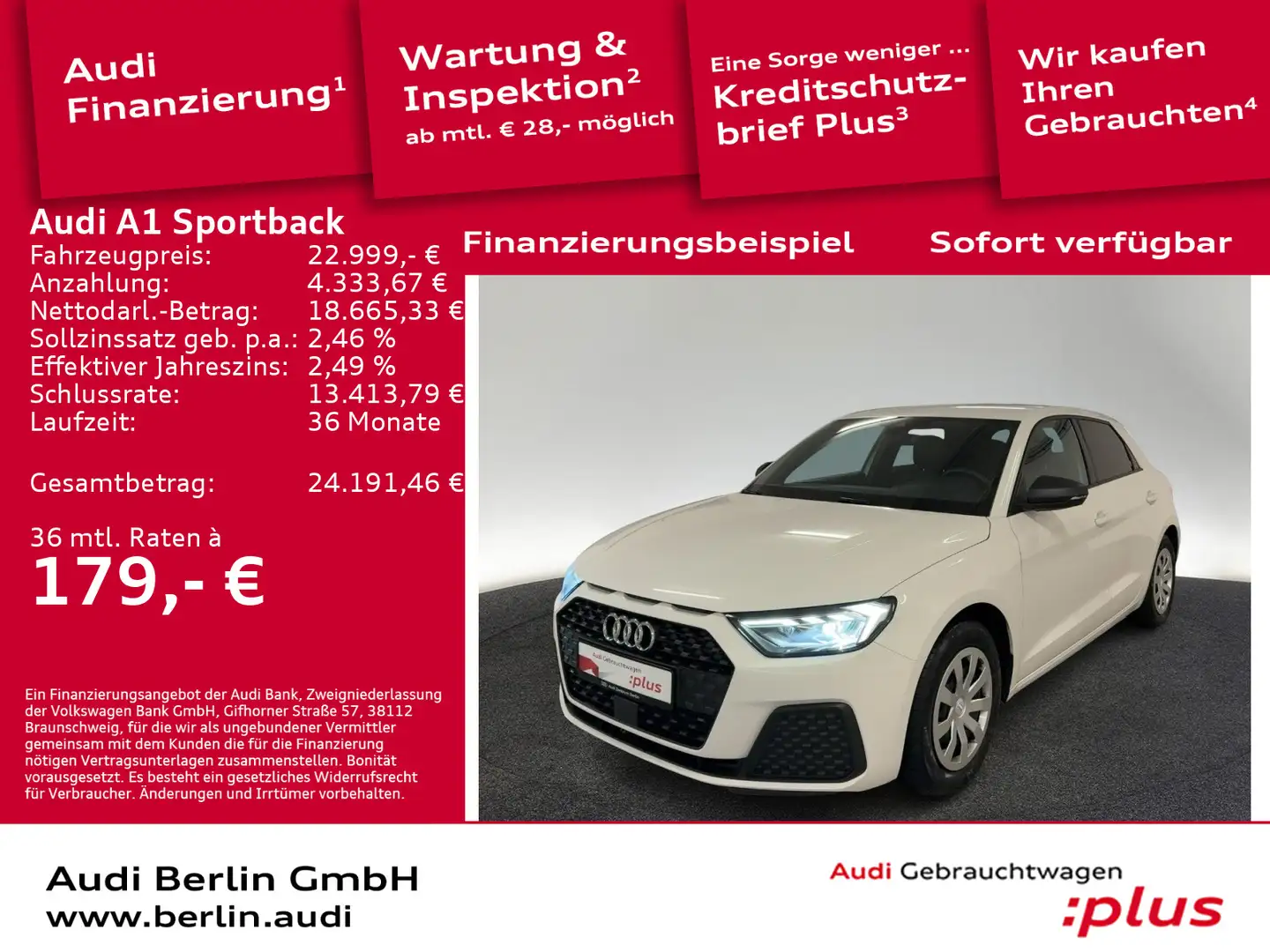Audi A1 25 TFSI 5-G. VIRTUAL LED PDC SONOS Weiß - 1