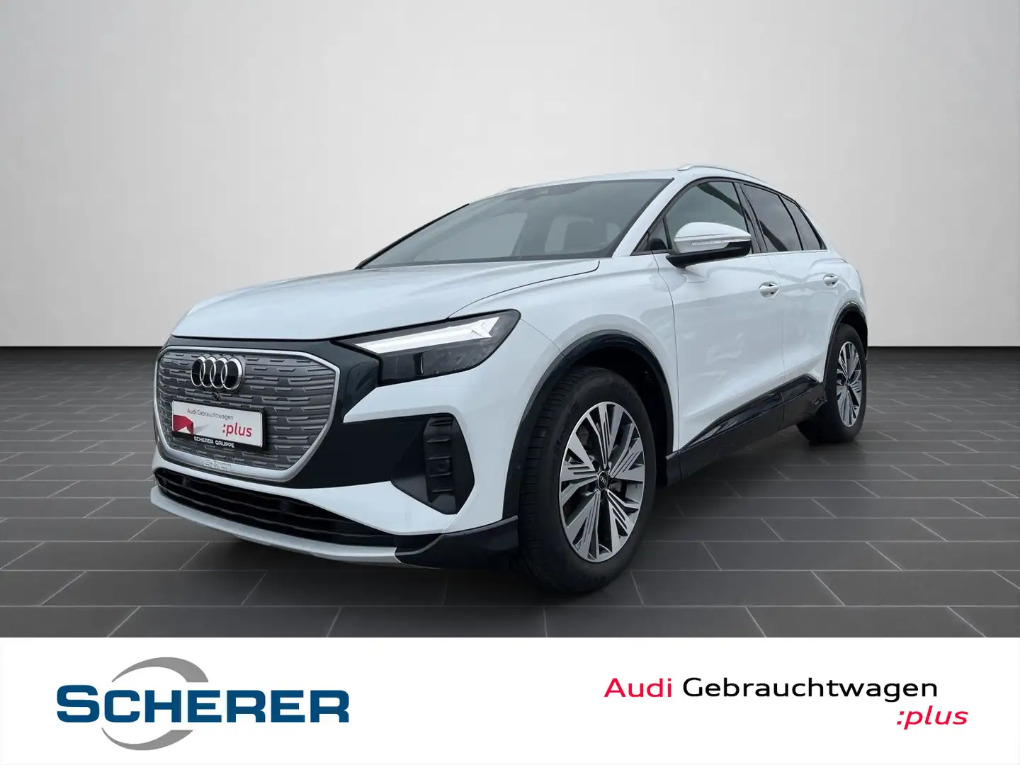 Audi Q4 e-tron 40 NAV SHZ KAM SOUND PRIVACY LM PDC Weiß - 1