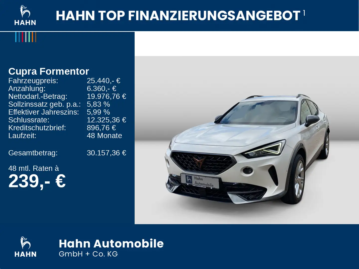 CUPRA Formentor 1.5 TSI DSG LED ACC Sitzhzg Einparkh. Weiß - 2