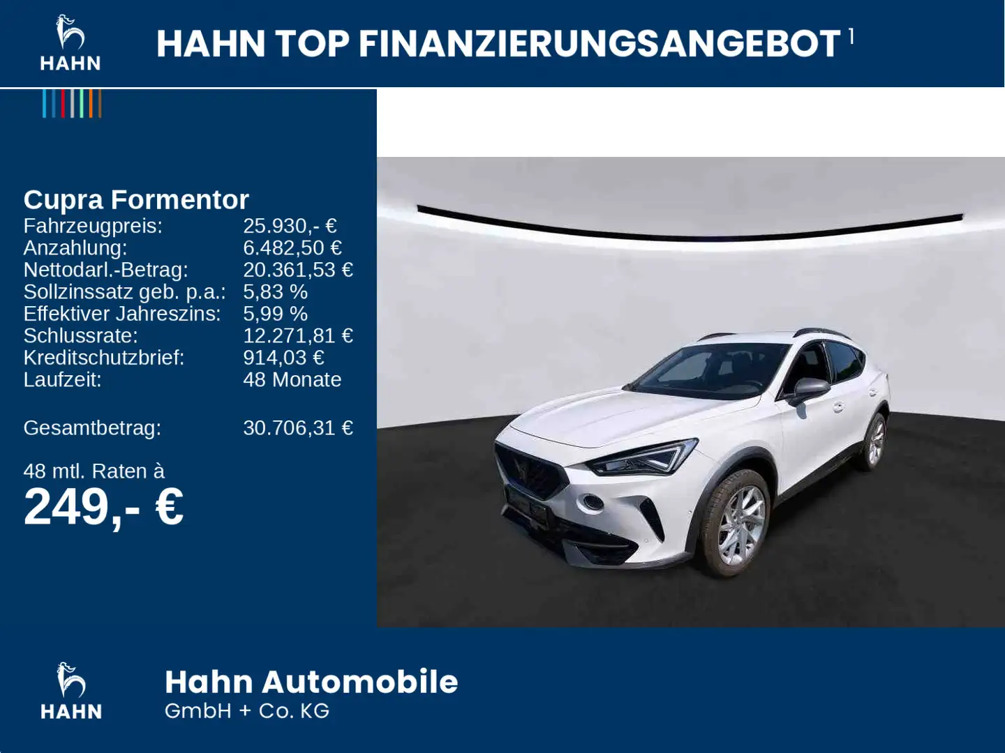 CUPRA Formentor 1.5 TSI DSG LED ACC Sitzhzg Einparkh. Weiß - 2