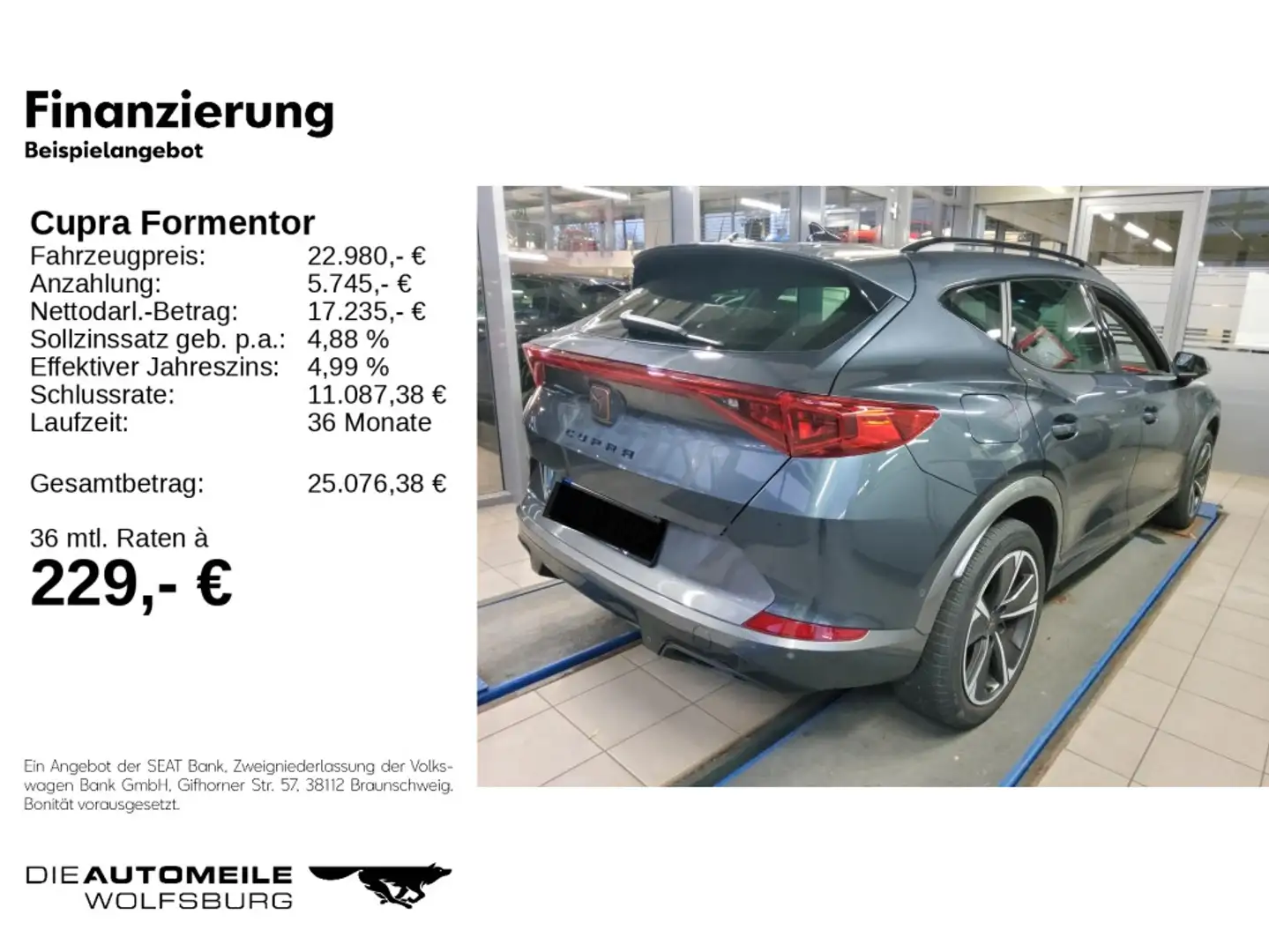 CUPRA Formentor 1.5 TSI ACC/Einparkhi/Multilenk Grau - 2