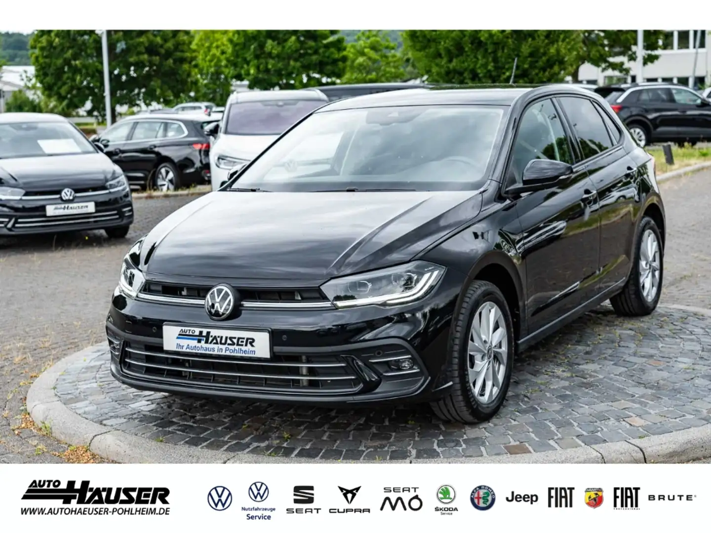 Volkswagen Polo Style 1.0 TSI DSG NAVI KAMERA PARK ACC LED APP-CON Zwart - 1