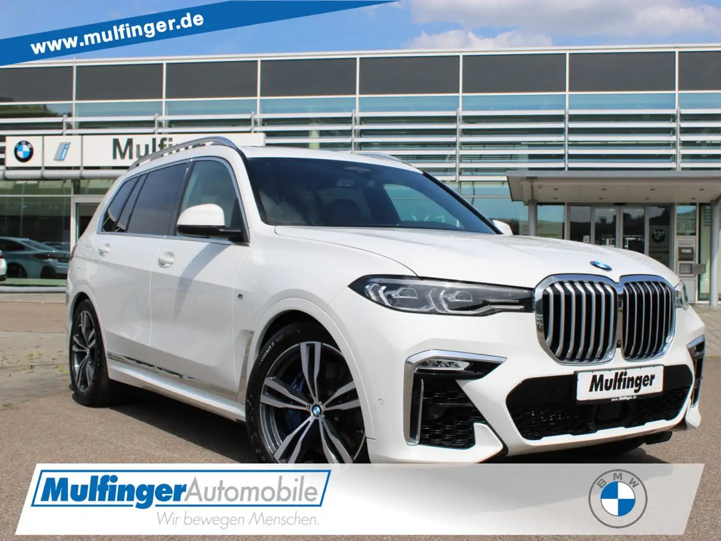 BMW X7 x40d M Sport 7-Sitze SurView PanoD.Standh.AHK Weiß - 1
