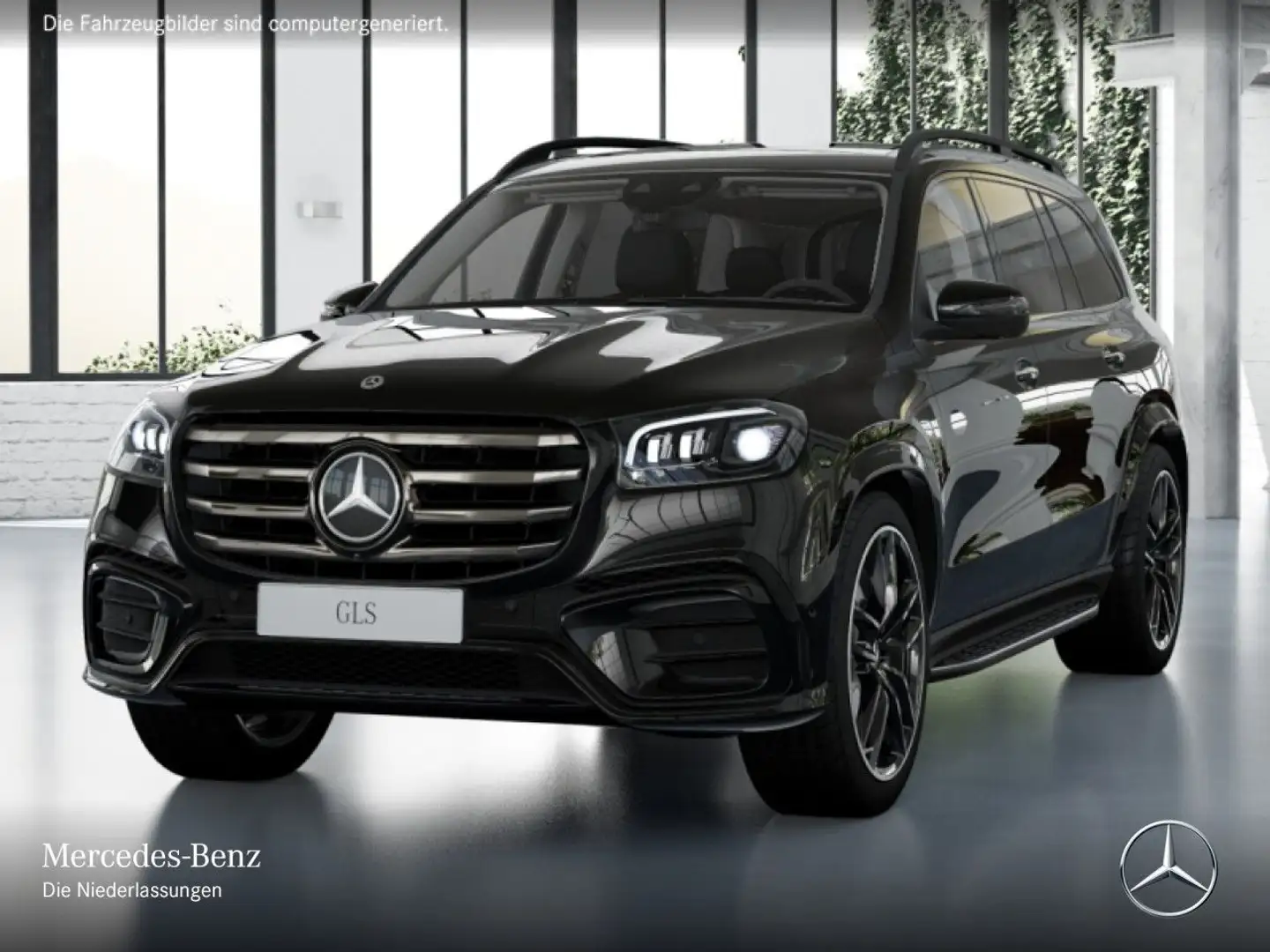 Mercedes-Benz GLS 450 d 4M AMG+NIGHT+PANO+360+AHK+MULTIBEAM+SPUR Schwarz - 2