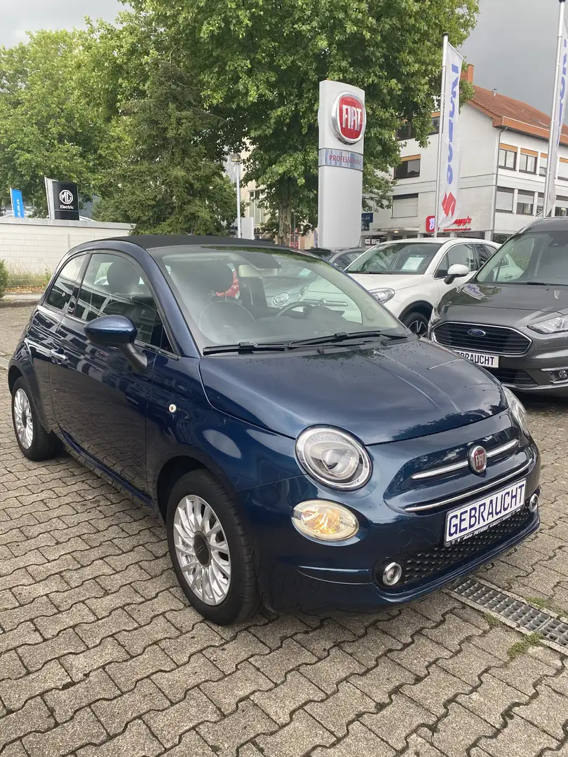 Fiat 500C 500 Cabrio 1.2 8V Lounge Azul - 1