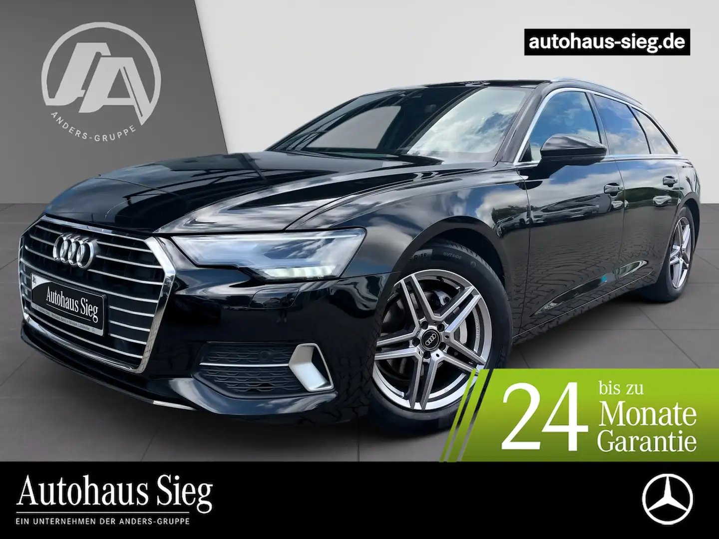 Audi A6 40 2.0 TDI Avant sport Navi+LED+Kam+Pano+AHK Negro - 1