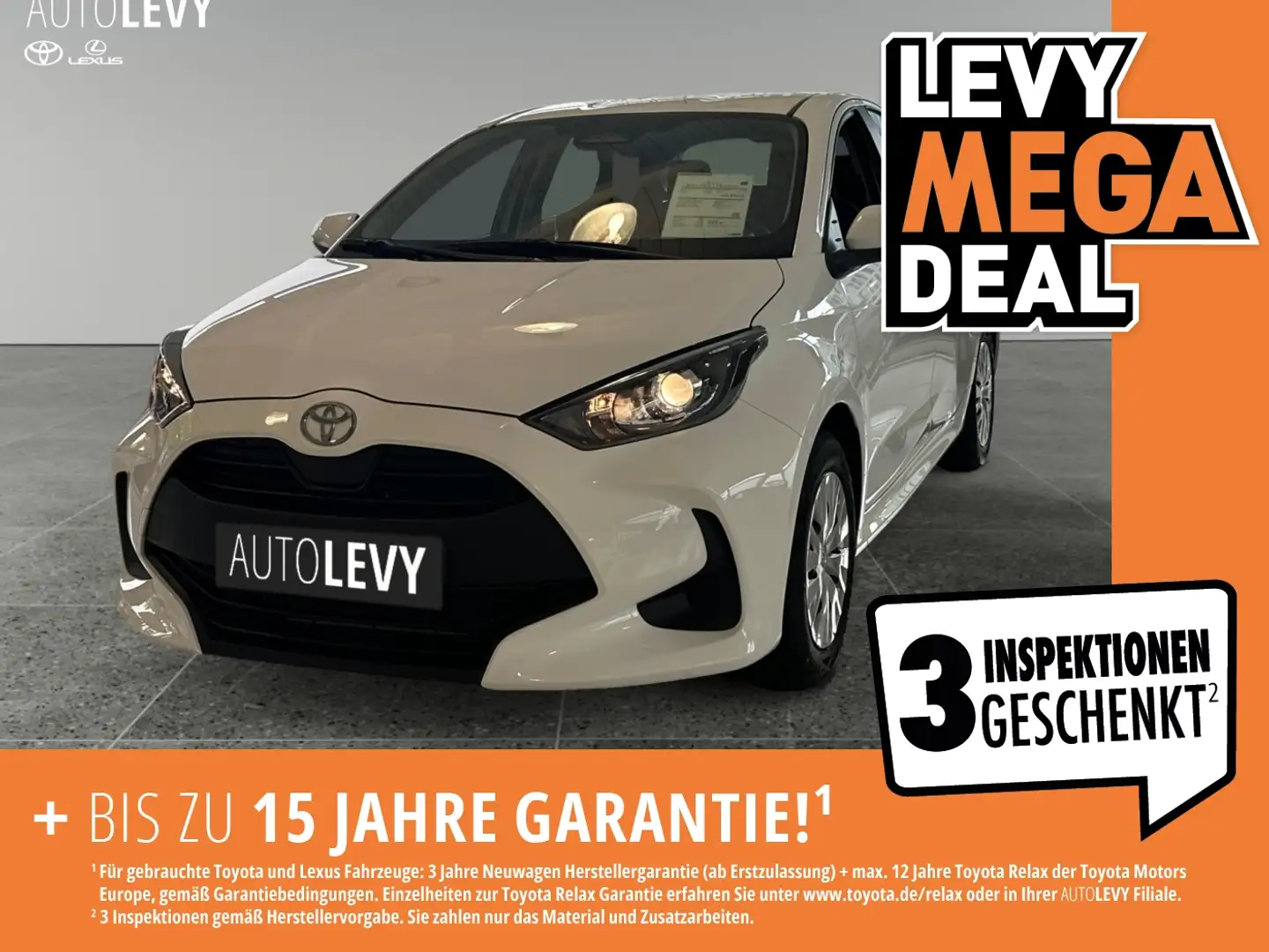 Toyota Yaris 1.5 Business Edition ACC AUT Kam. Bianco - 1