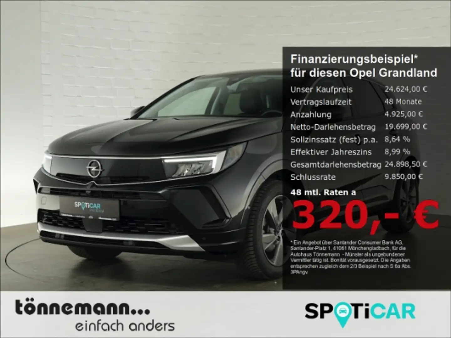 Opel Grandland ELEGANCE AT+AHK+LED+RÜCKFAHRKAMERA+SITZ-/LENKRADHE Schwarz - 1