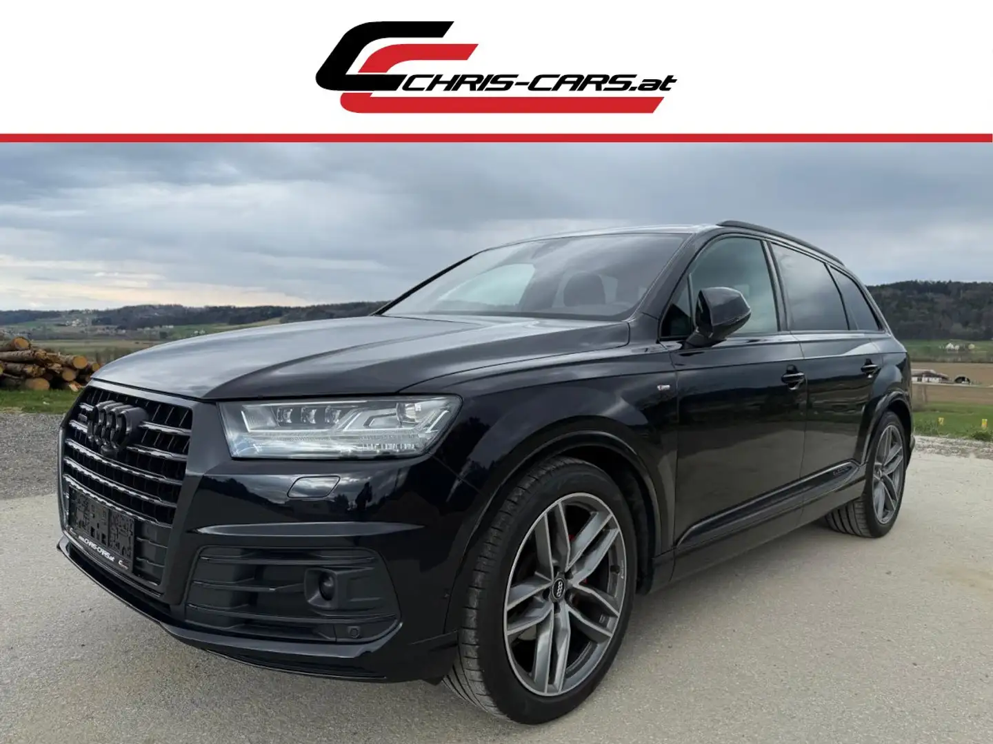 Audi Q7 3,0 TDI*3xS-Line*BLACK*NACHT*MATRIX*ACC*AHK*BOSE* Schwarz - 1