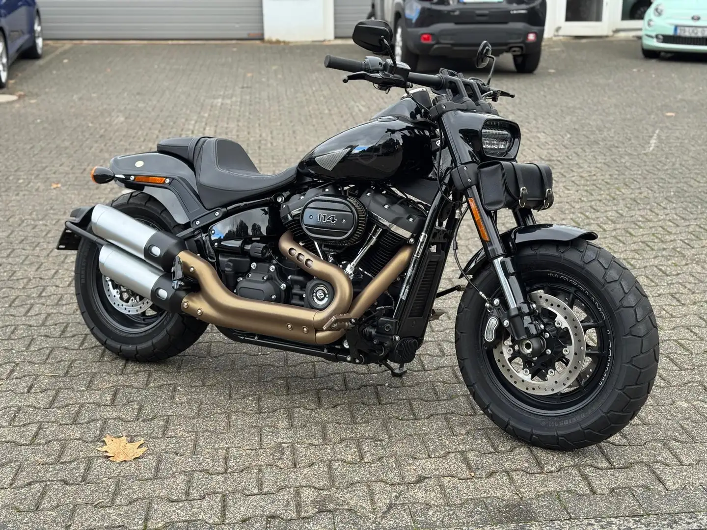 Harley-Davidson Fat Bob FXFBS 114 1.Hand, Unfallfrei, Deutsches Modell Černá - 2