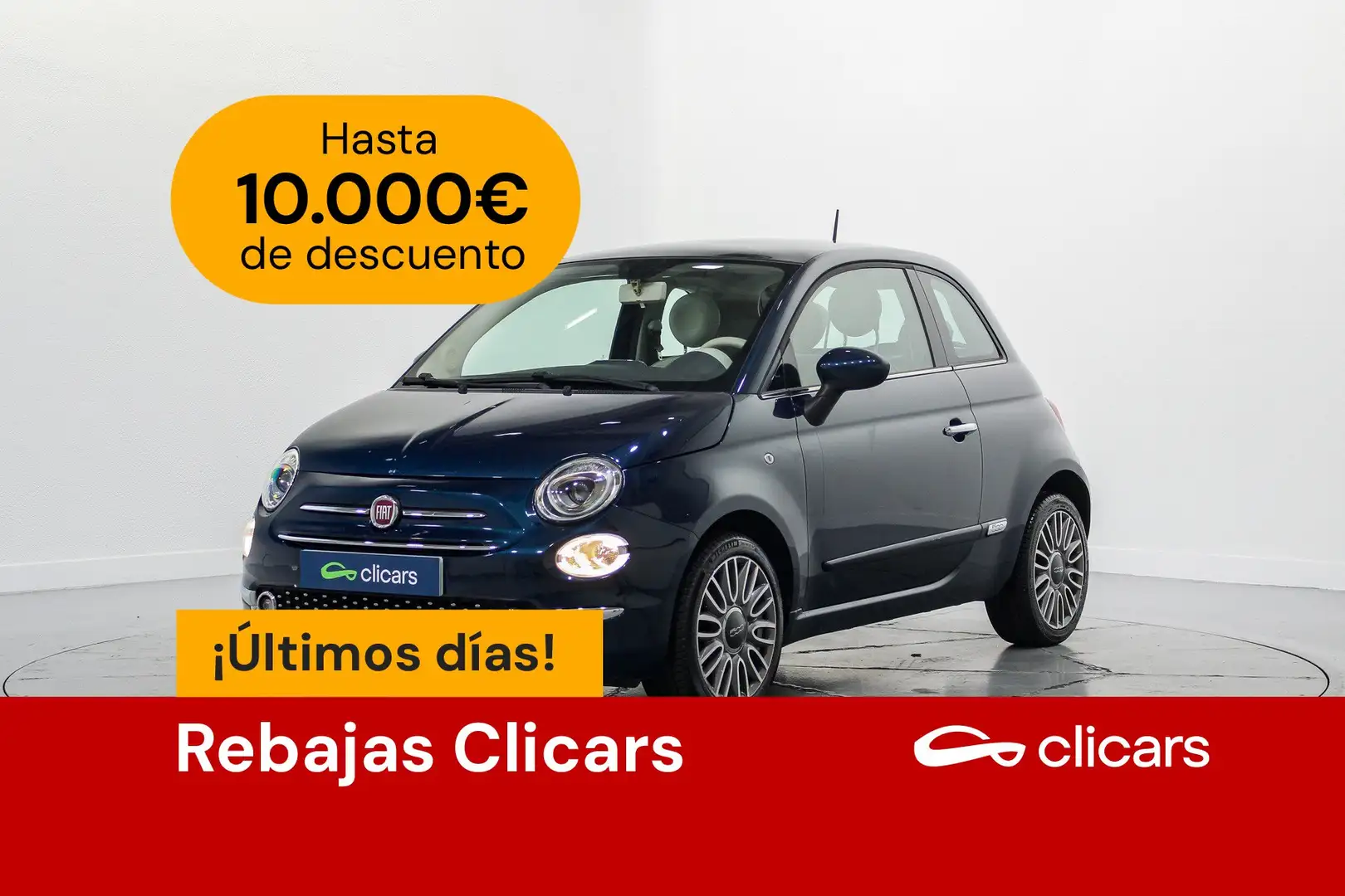 Fiat 500 1.2 Lounge Azul - 1