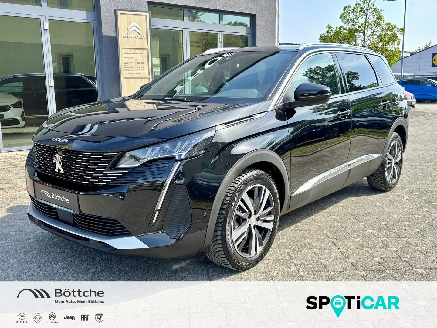 Peugeot 5008 Allure - 7-SITZER/KLIMAAUT/SITZH/NAVI/360°/PLA Schwarz - 1