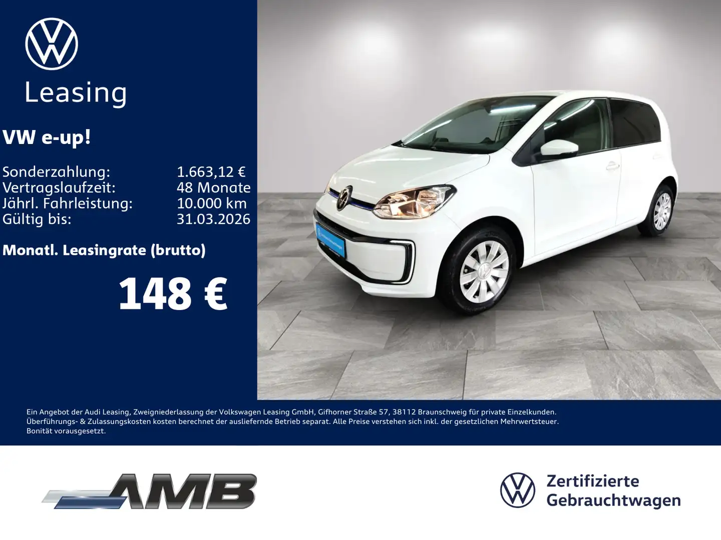 Volkswagen e-up! Navi/CCS/Sitzhzg/Einparkhilfe/RF-Kamera Weiß - 1