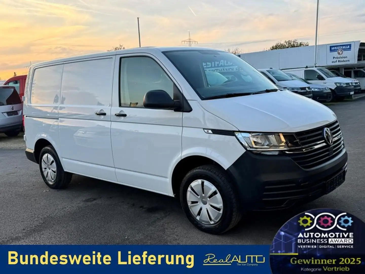 Volkswagen T6 Transporter 6.1 Kasten TDI AHK*PDC*Flügeltür Wit - 1
